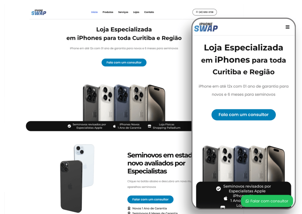Loja de Celulares — Tchan Digital